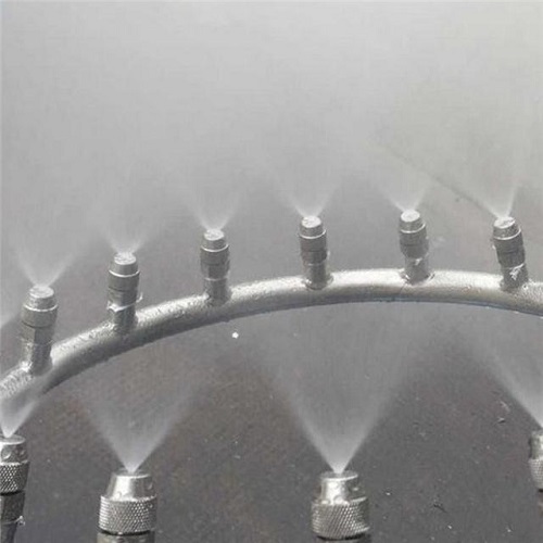 How do mist disinfecting nozzles work